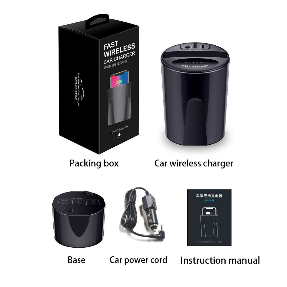 10W Car Wireless Charger Cup