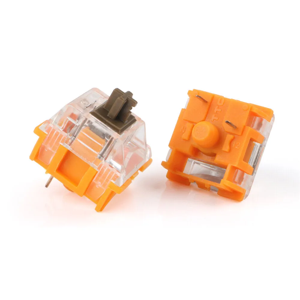 110 Pcs/Pack TTC Gold Brwon Switch V3 3Pin RGB SMD Tactile MX Clone Switch for Mechanical Gaming Keyboard Customization