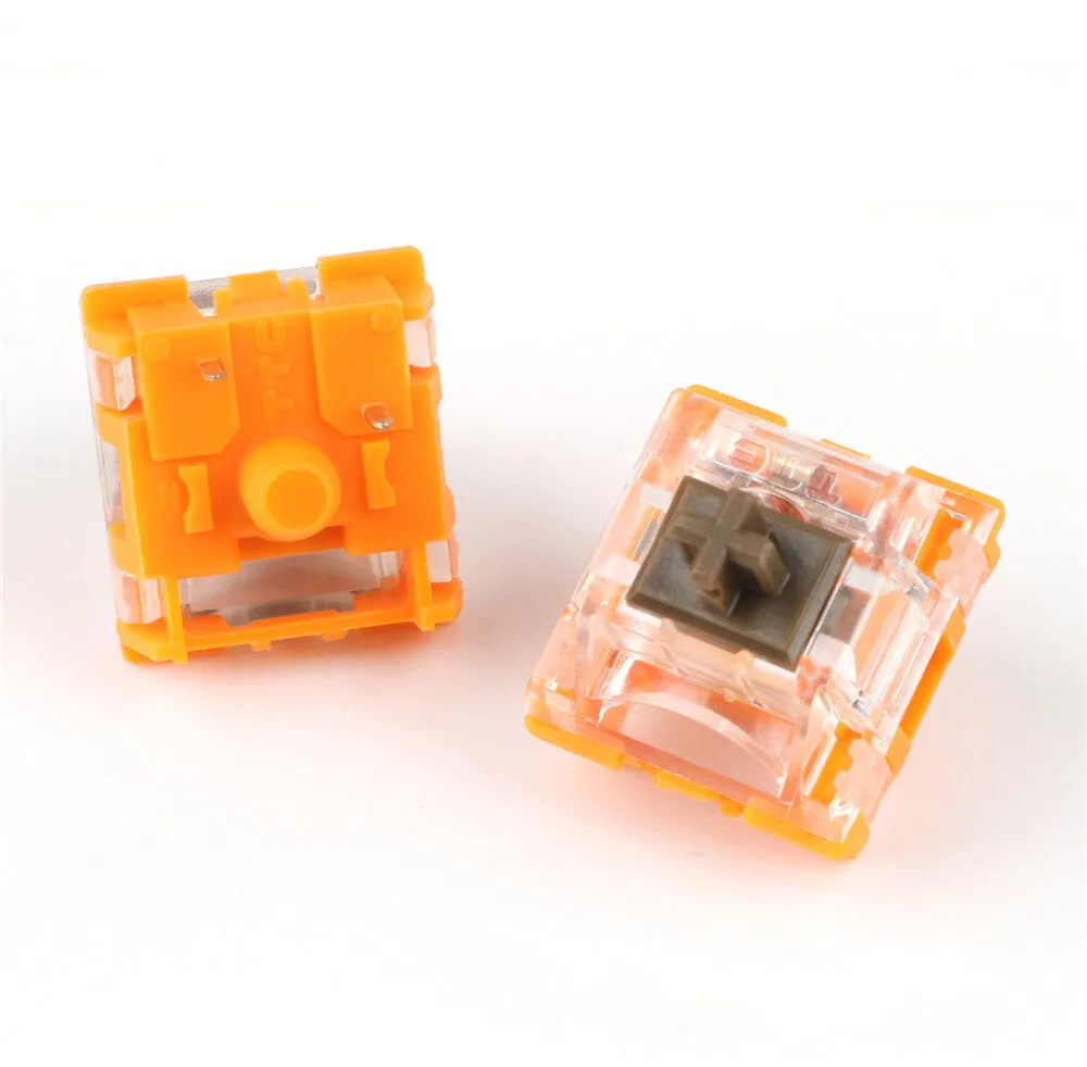 110 Pcs/Pack TTC Gold Brwon Switch V3 3Pin RGB SMD Tactile MX Clone Switch for Mechanical Gaming Keyboard Customization