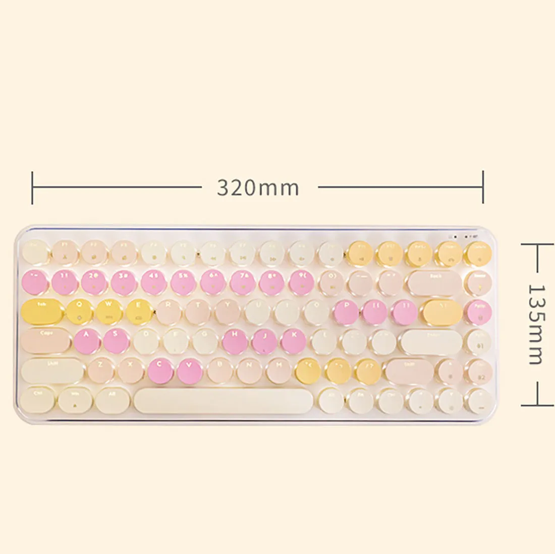 2 Bluetooth Connection Wireless Mechanical Keyboard