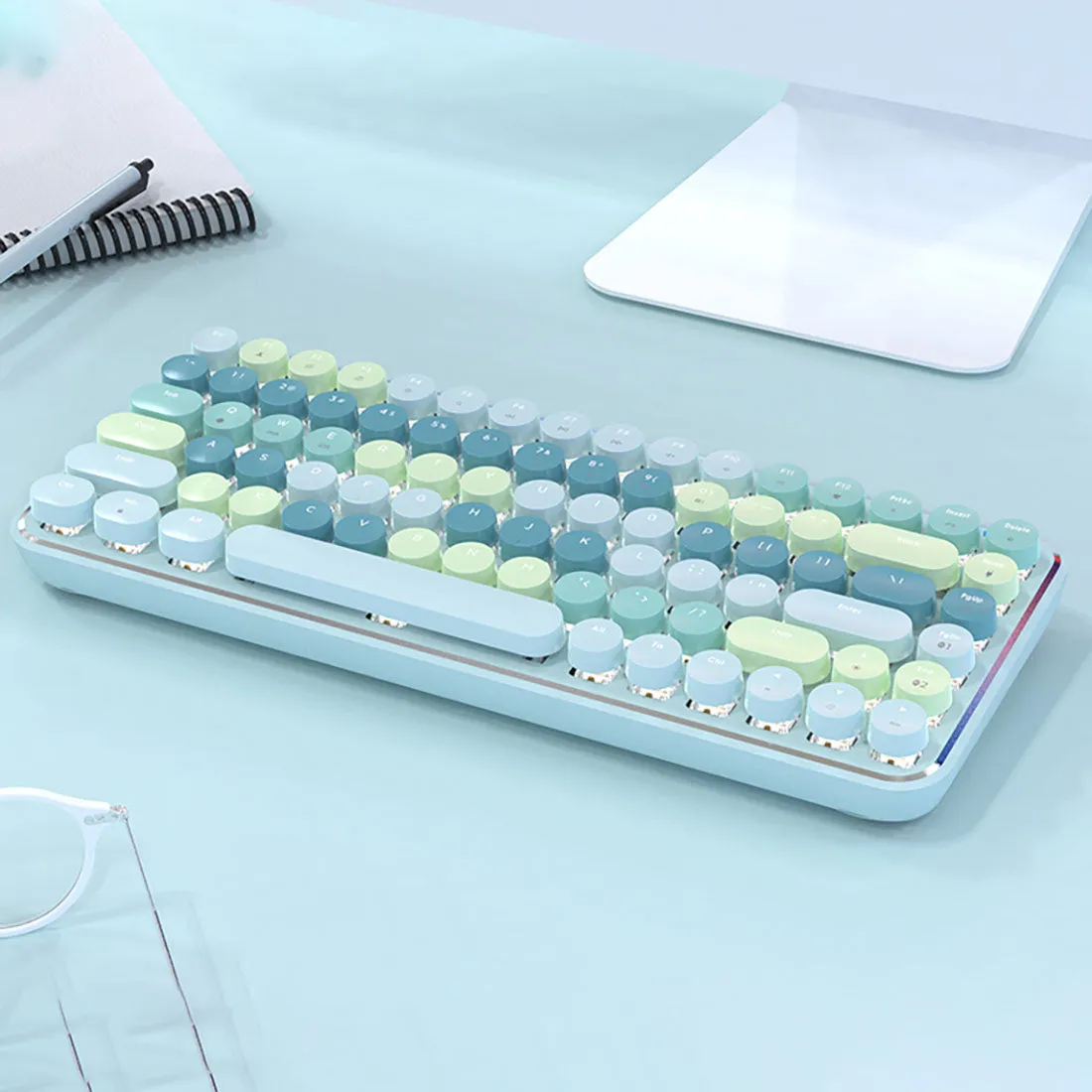 2 Bluetooth Connection Wireless Mechanical Keyboard