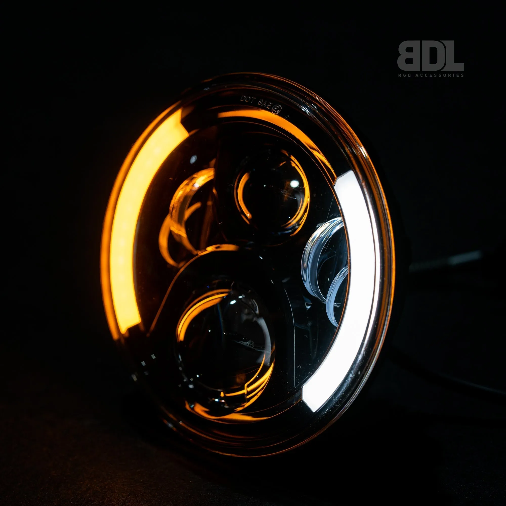 7" LED 'Angel Wing' Headlights