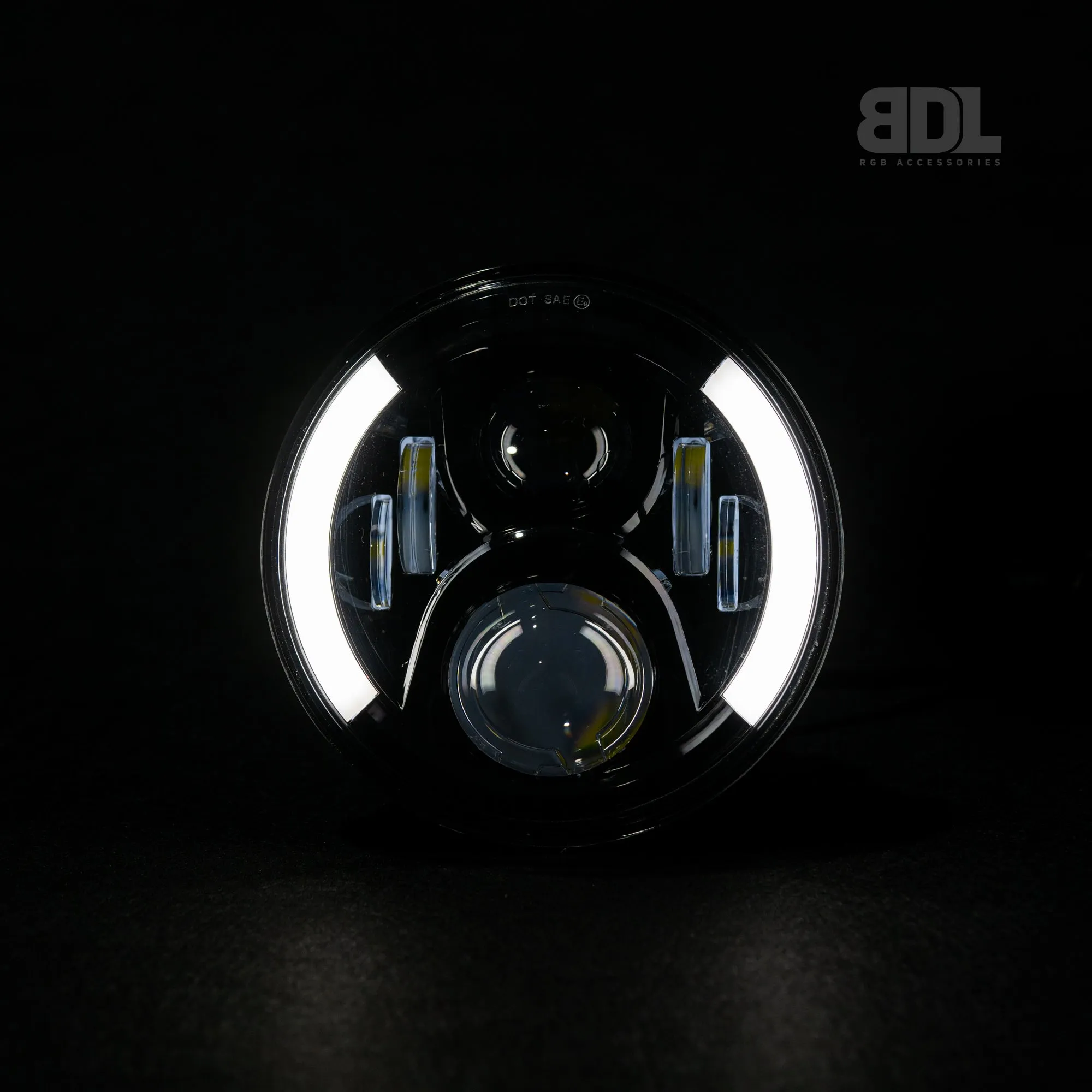 7" LED 'Angel Wing' Headlights