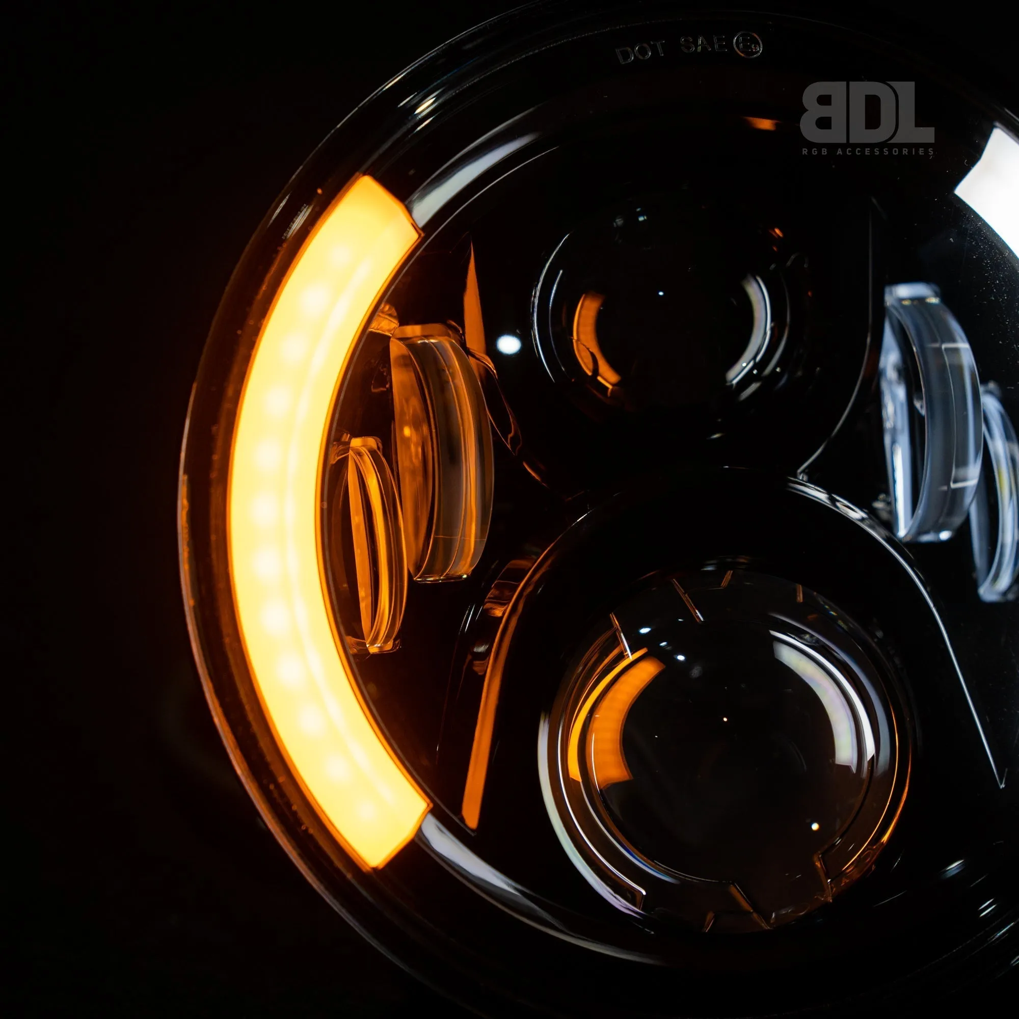 7" LED 'Angel Wing' Headlights