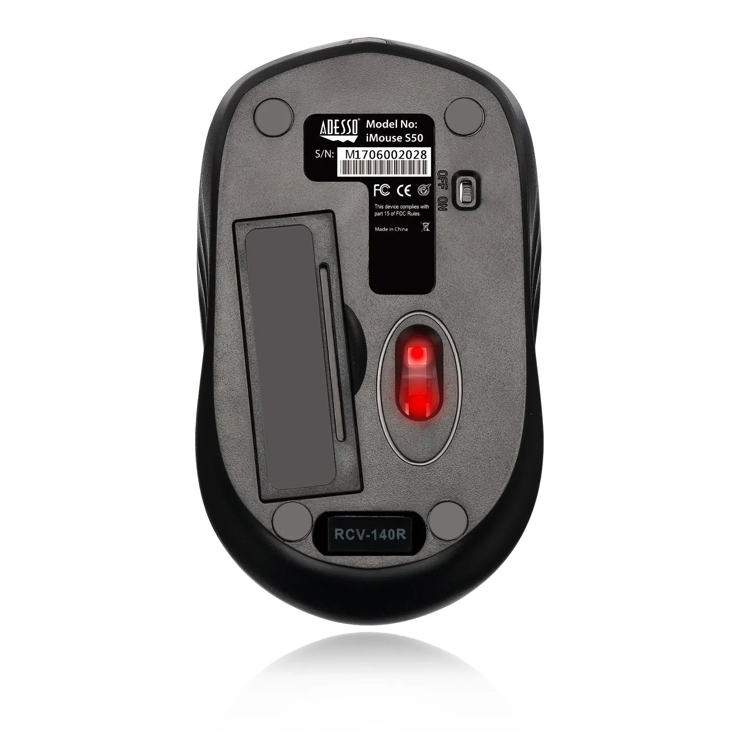 Adesso iMouse S50 Wireless Mini Mouse - Black