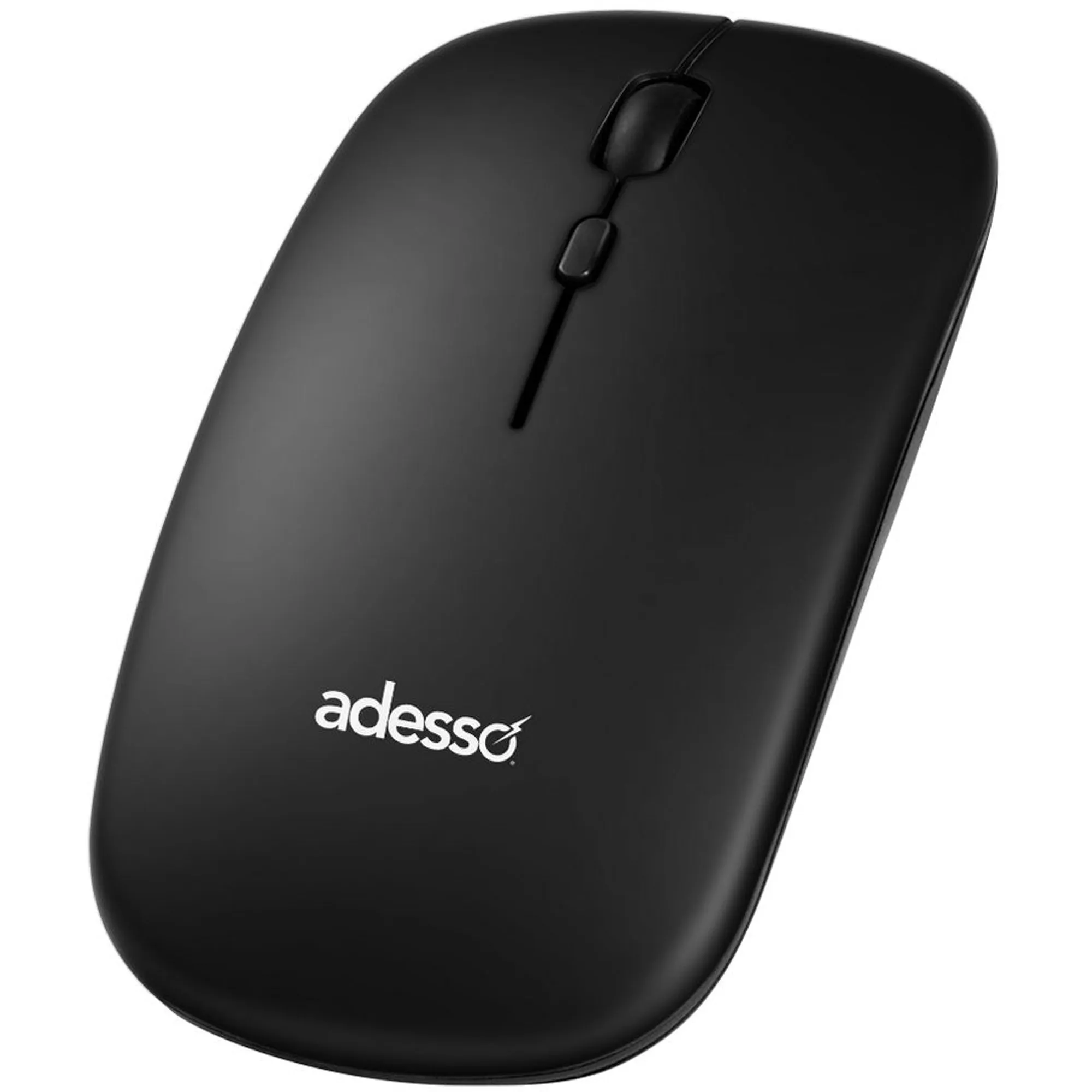 Adesso - Multi OS Wireless Scissor Switch Keyboard and Mouse With a CoPilot AI Hotkey and Quiet Switches - Black and Grey
