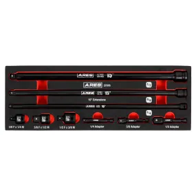 ARES 27076 - 9-Piece Multi-Drive Impact Socket Accessories Set