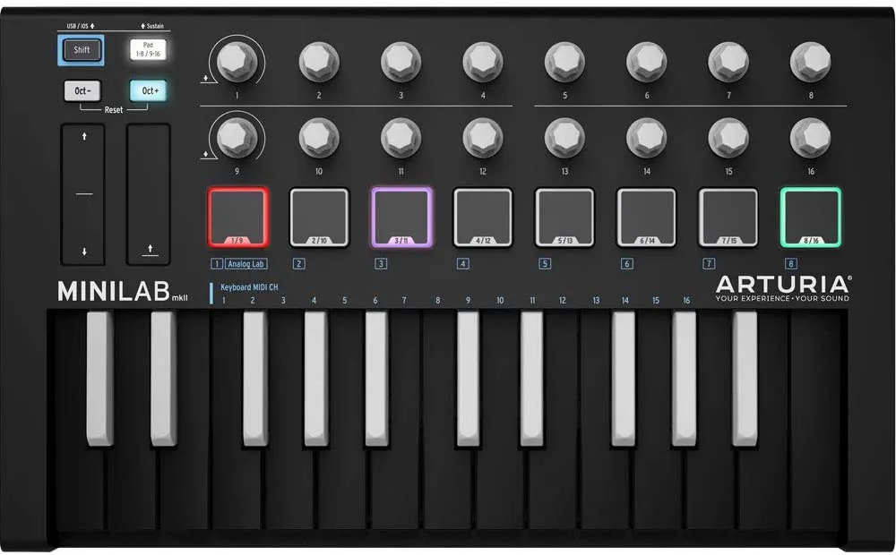Arturia MiniLab MkII 25 Slim-key Controller inverted edition
