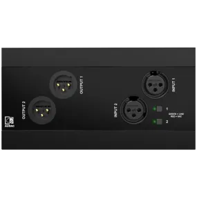Audac NWP222/B Network Input & Output Panel (Black)