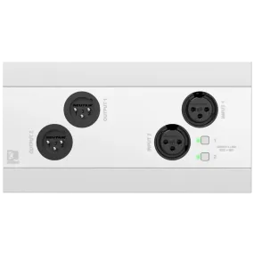 Audac NWP222/W Network Input & Output Panel (White)