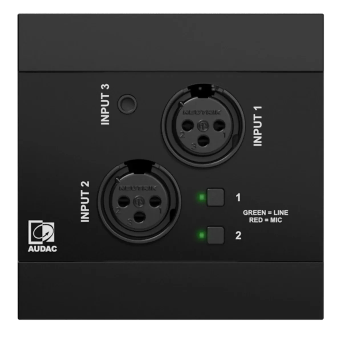 Audac NWP320/B Network Input Panel (Black)