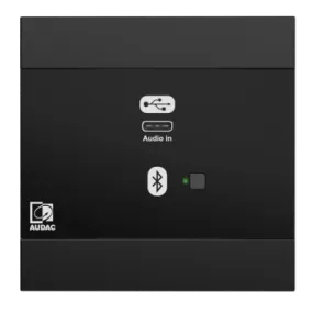Audac NWP400/B Network Input Panel USB C with Bluetooth (Black)