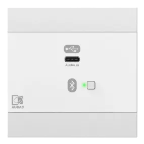 Audac NWP400/W Network Input Panel USB C with Bluetooth (White)