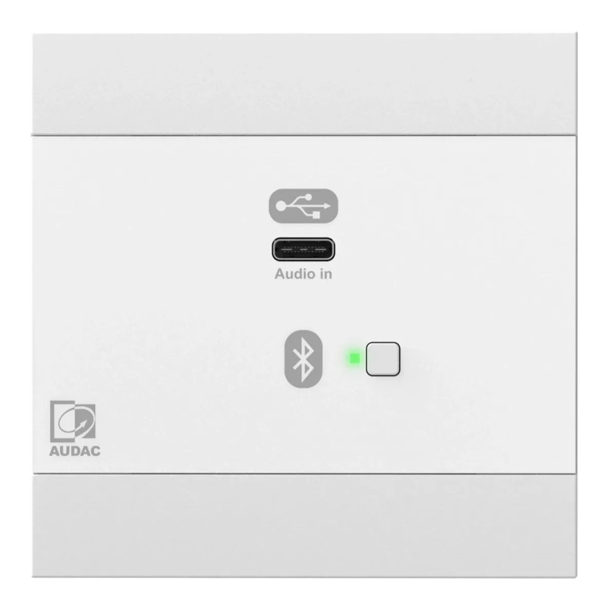 Audac NWP400/W Network Input Panel USB C with Bluetooth (White)