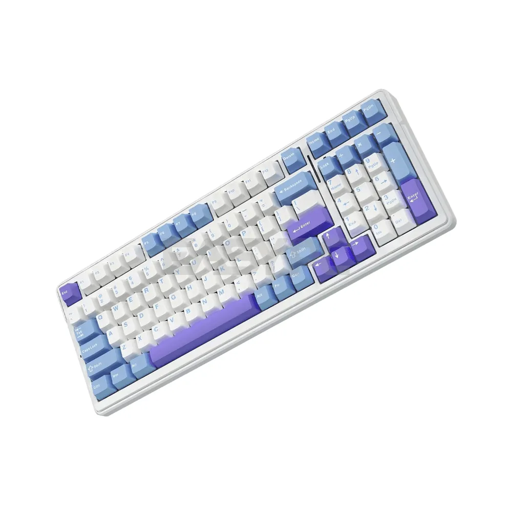 Aula F99 RGB Gaming Mechanical Hotswappable Keyboard Purple