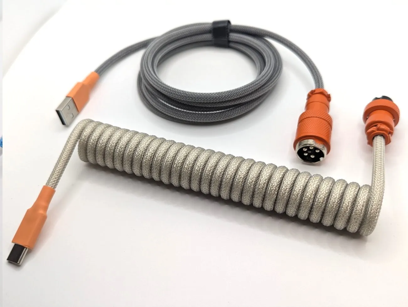 Ausmodshop Coiled Keyboard Cable - Factory