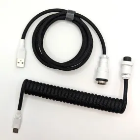 Ausmodshop Coiled Keyboard Cable - Panda
