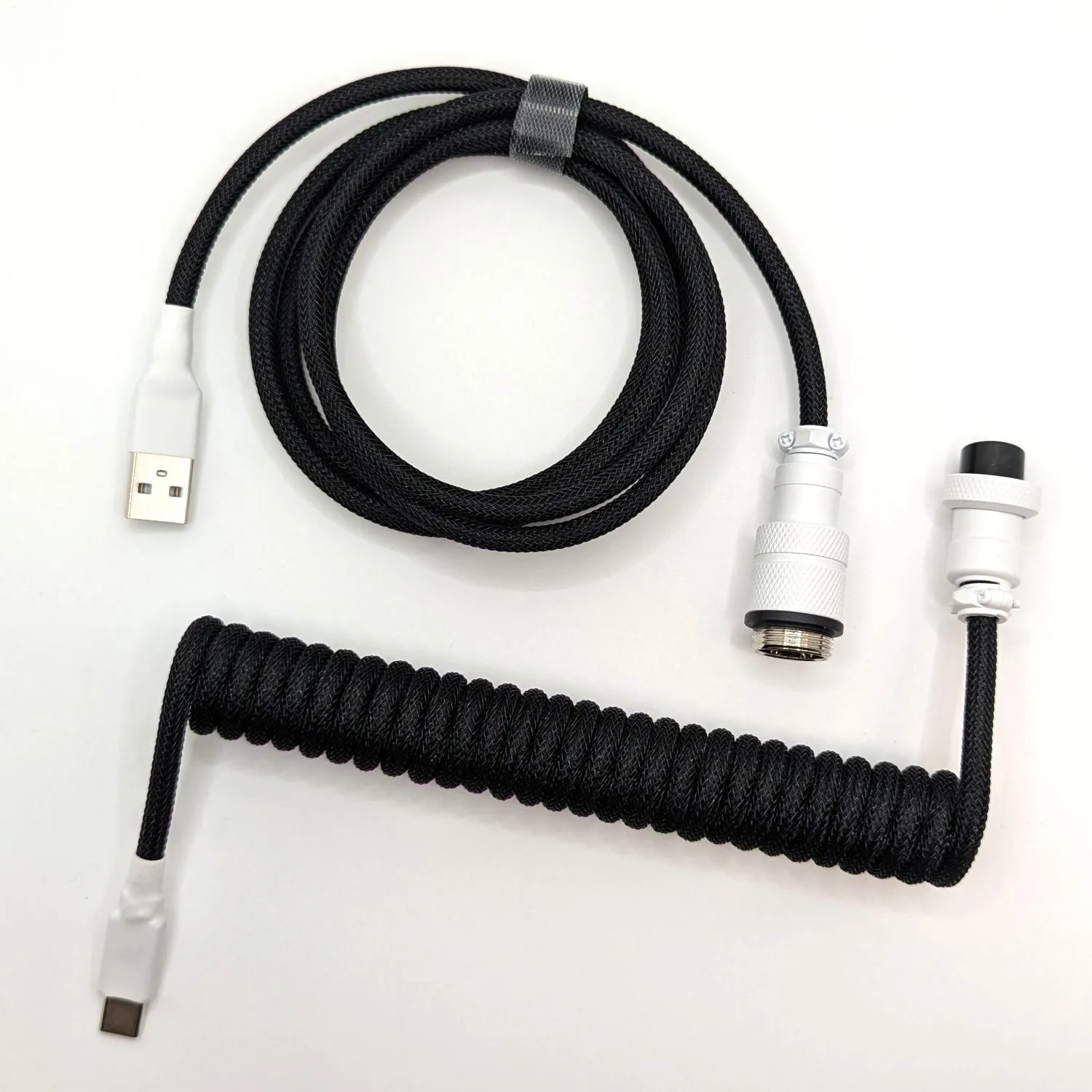 Ausmodshop Coiled Keyboard Cable - Panda