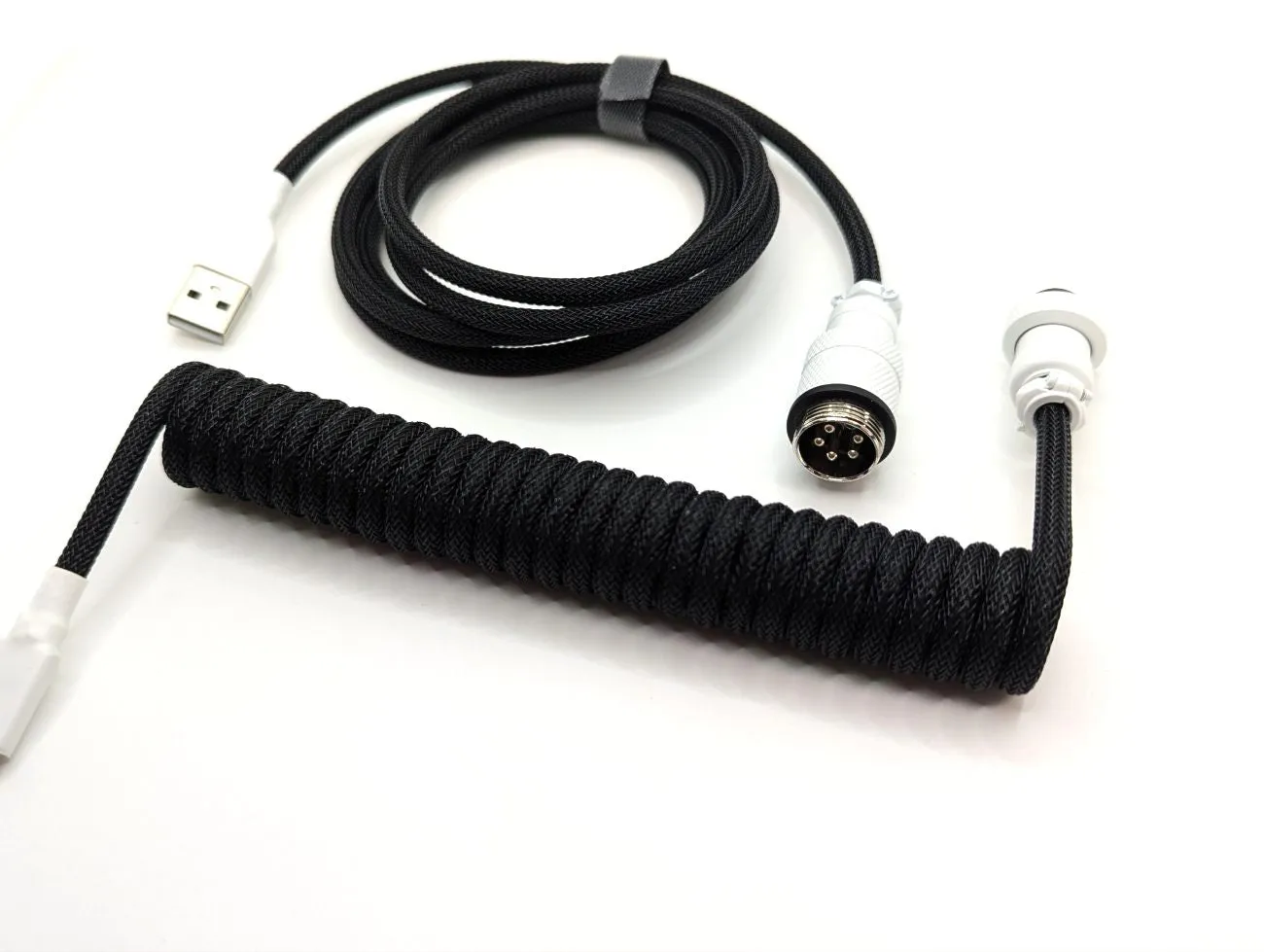 Ausmodshop Coiled Keyboard Cable - Panda
