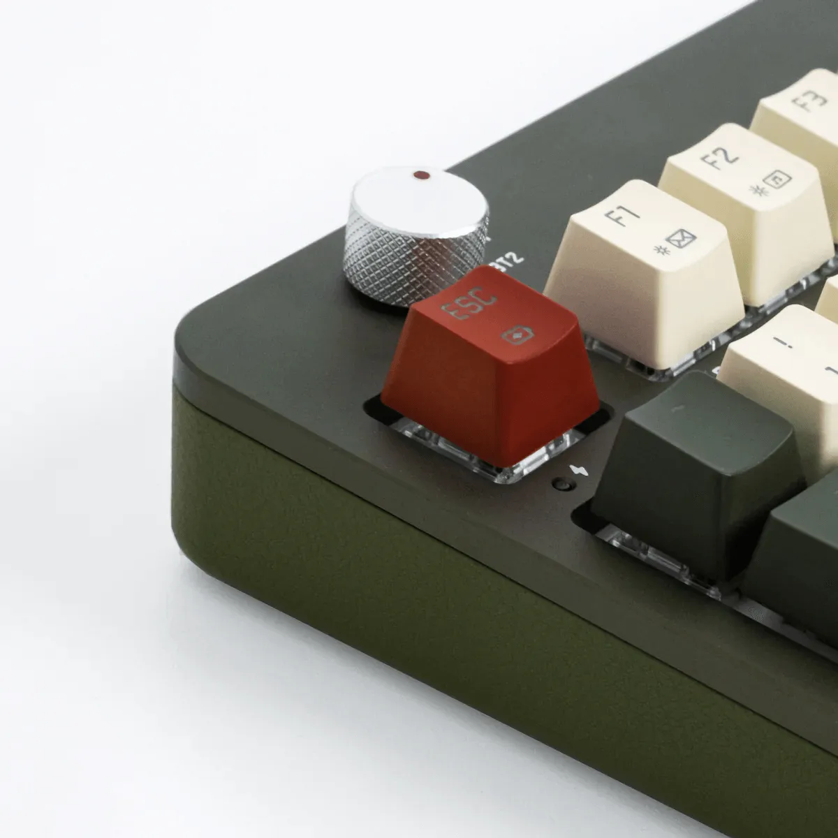 AZIO FOQO Mechanical TKL Keyboard Pro Wireless Hot-Swappable RGB Olive Green Light
