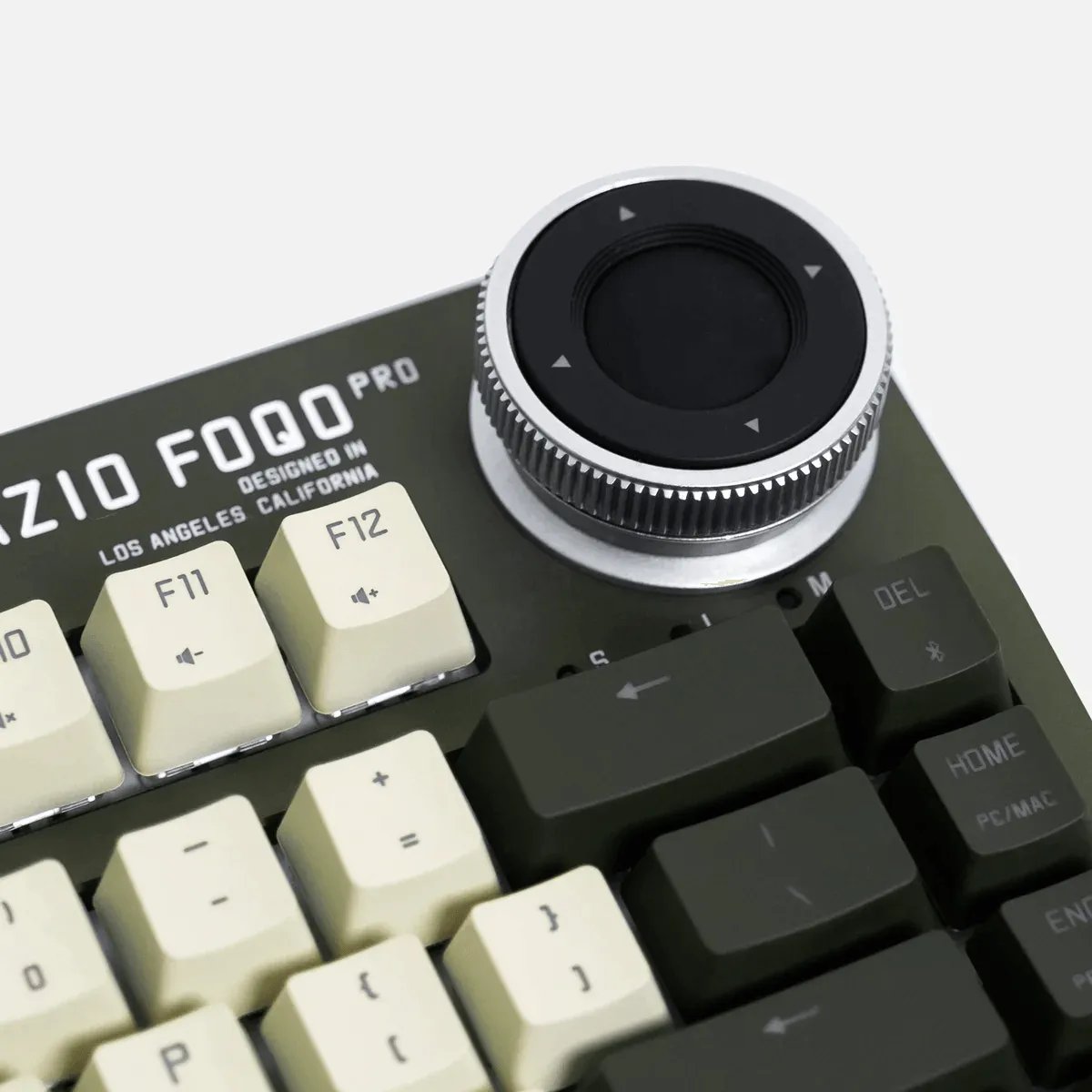 AZIO FOQO Mechanical TKL Keyboard Pro Wireless Hot-Swappable RGB Olive Green Light