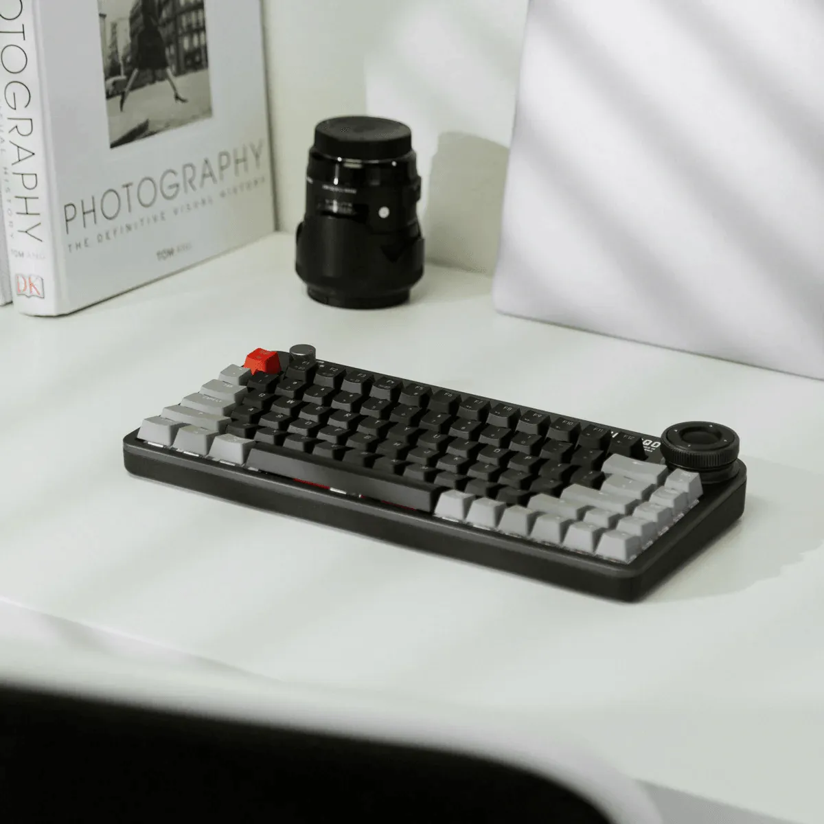 AZIO FOQO Mechanical TKL Keyboard Pro Wireless Hot-Swappable RGB Space Grey Dark