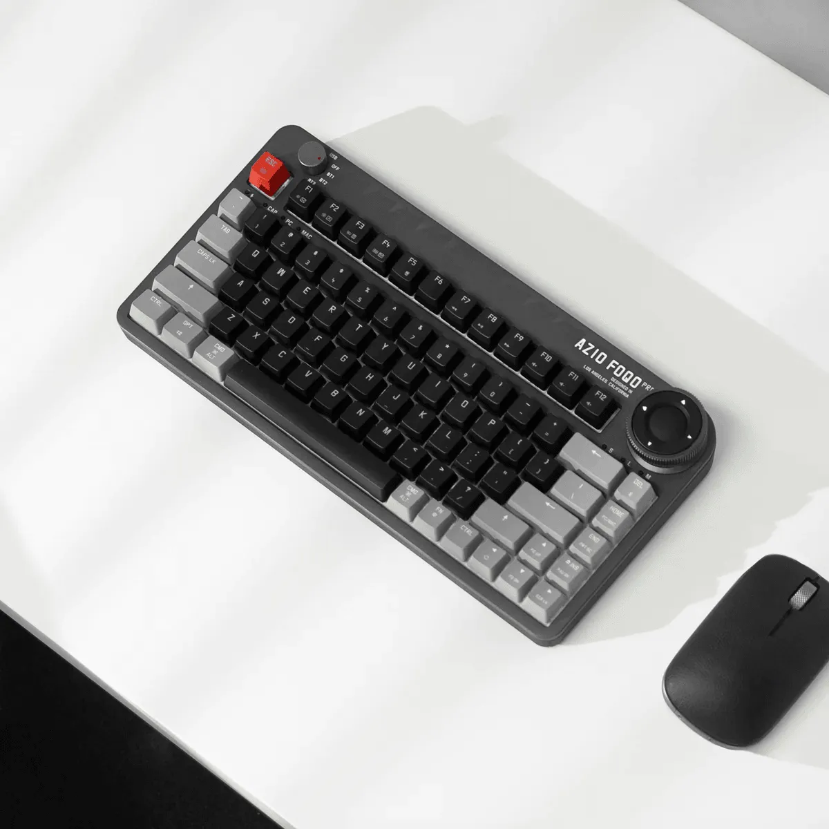 AZIO FOQO Mechanical TKL Keyboard Pro Wireless Hot-Swappable RGB Space Grey Dark