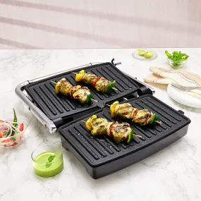 Borosil Jumbo 1500W Grill Sandwich Maker - 4 Sandwich Capacity, Non-Stick Plates