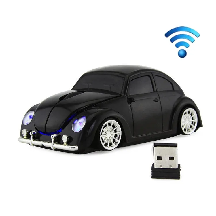 Car-Shaped Wireless Mouse with 1200 DPI and 3 Buttons
