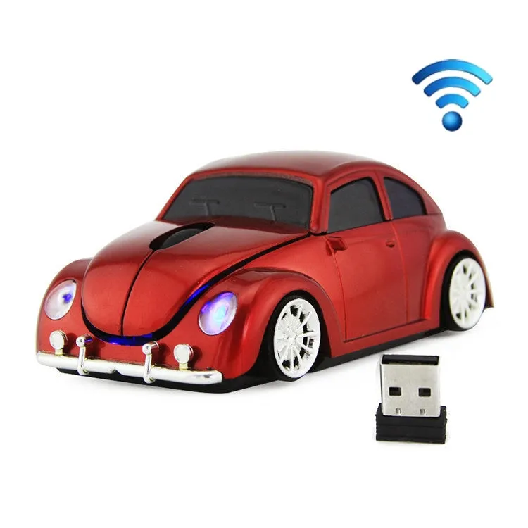 Car-Shaped Wireless Mouse with 1200 DPI and 3 Buttons
