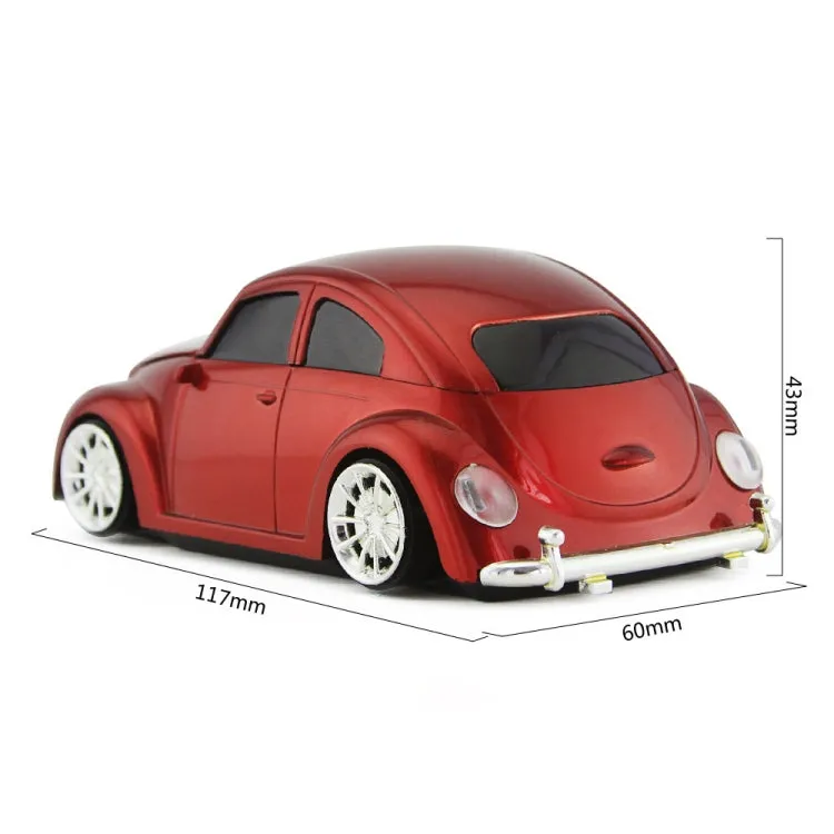 Car-Shaped Wireless Mouse with 1200 DPI and 3 Buttons