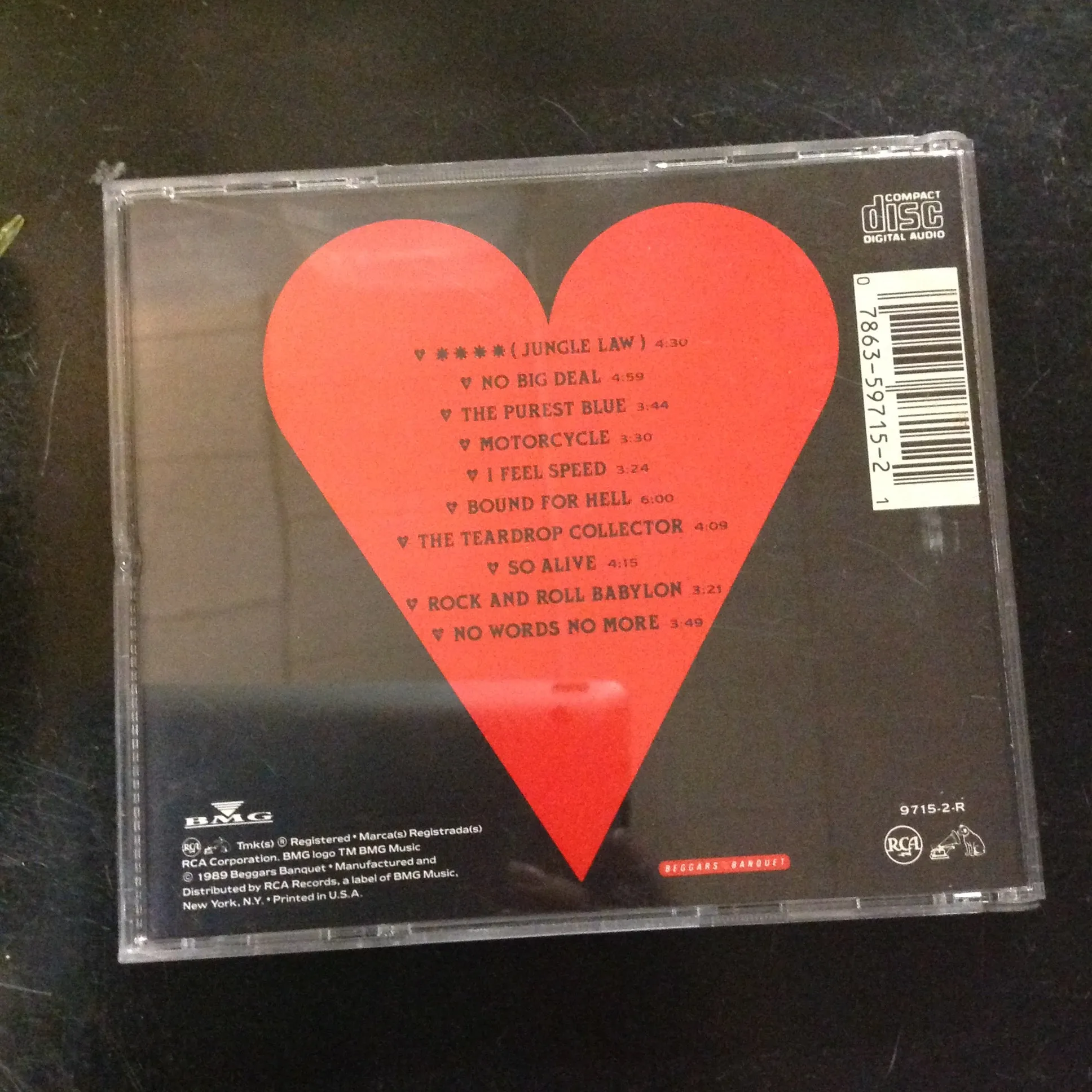 CD Love and Rockets Self Titled 9715-2-R Alternative Rock