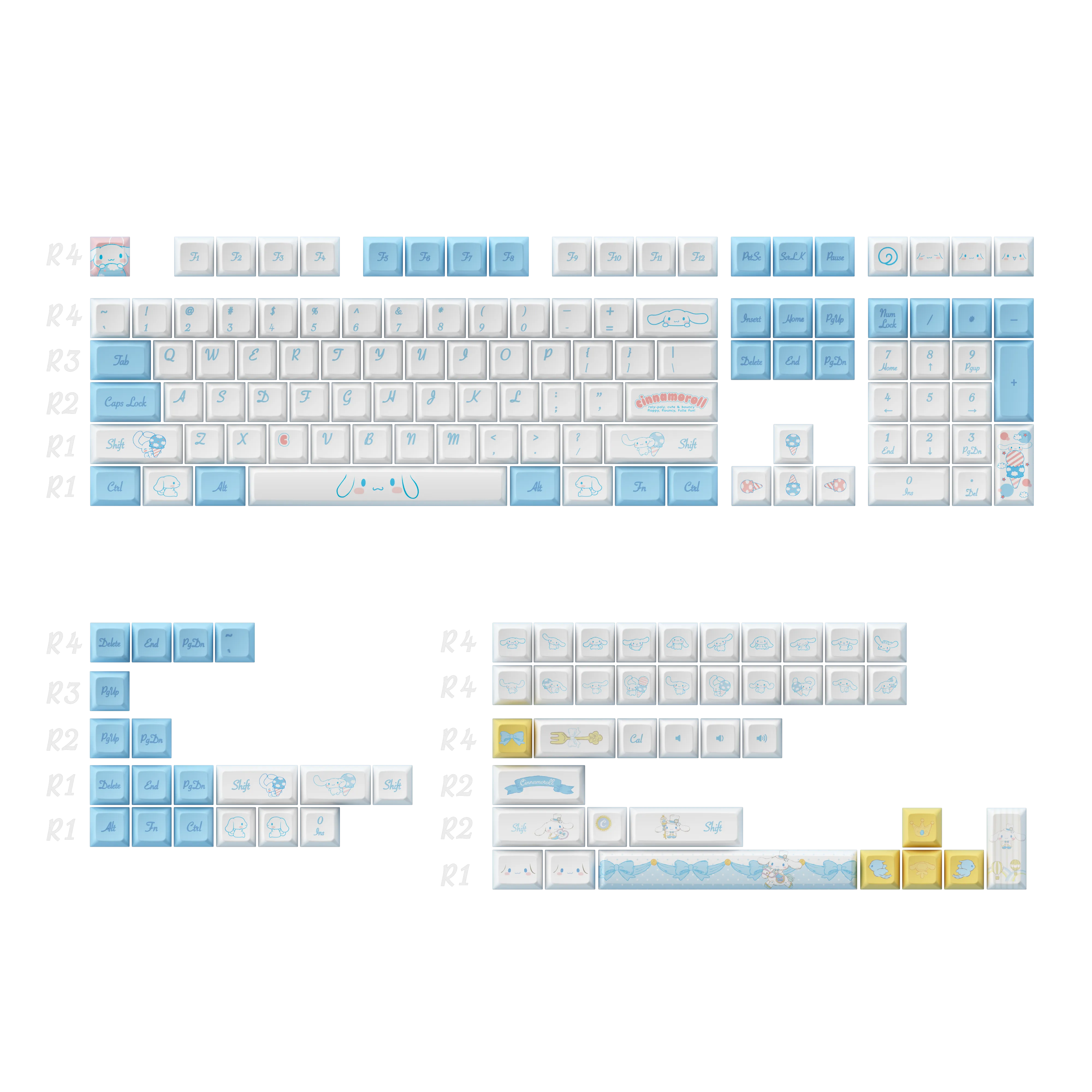 Cinnamoroll Keycap set (165-key)