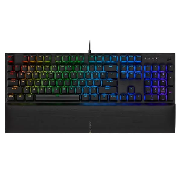 Corsair K60 RGB PRO SE Mechanical Gaming Keyboard — CHERRY VIOLA — Black