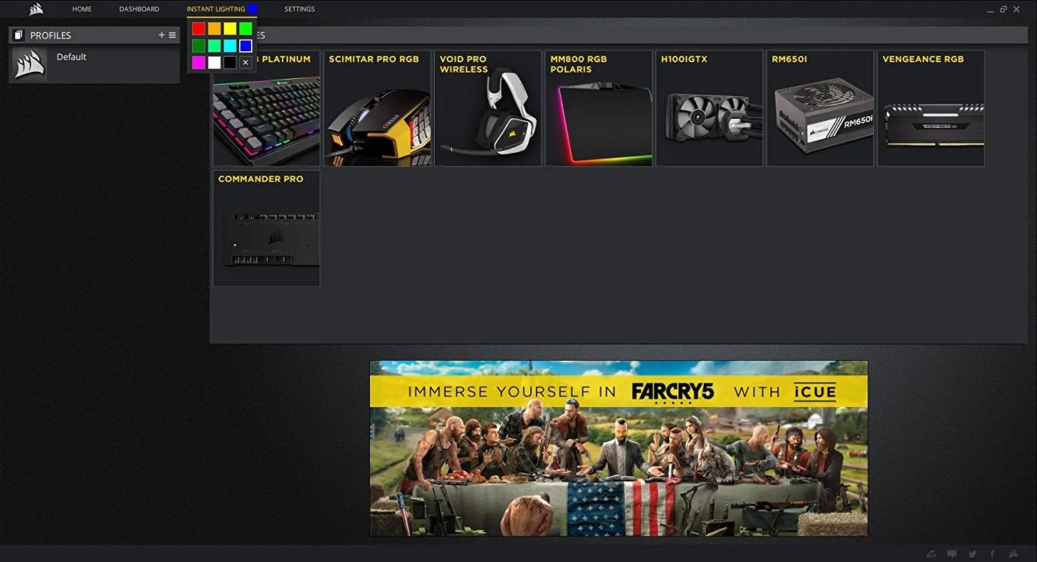 Corsair Mouse Glaive - RGB Gaming Mouse (Black)