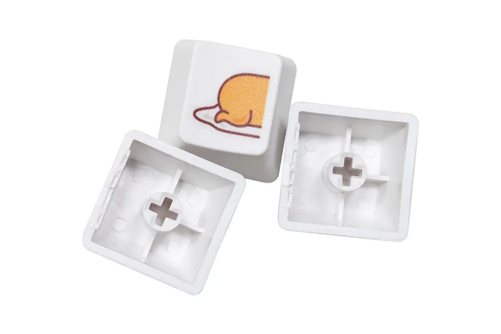 Cute Little Puppy Keycap Meme Keycap Dye Subbed keycaps for mx stem Gaming Mechanical Keyboards OEM Profile R4 Bunny Cat Shark
