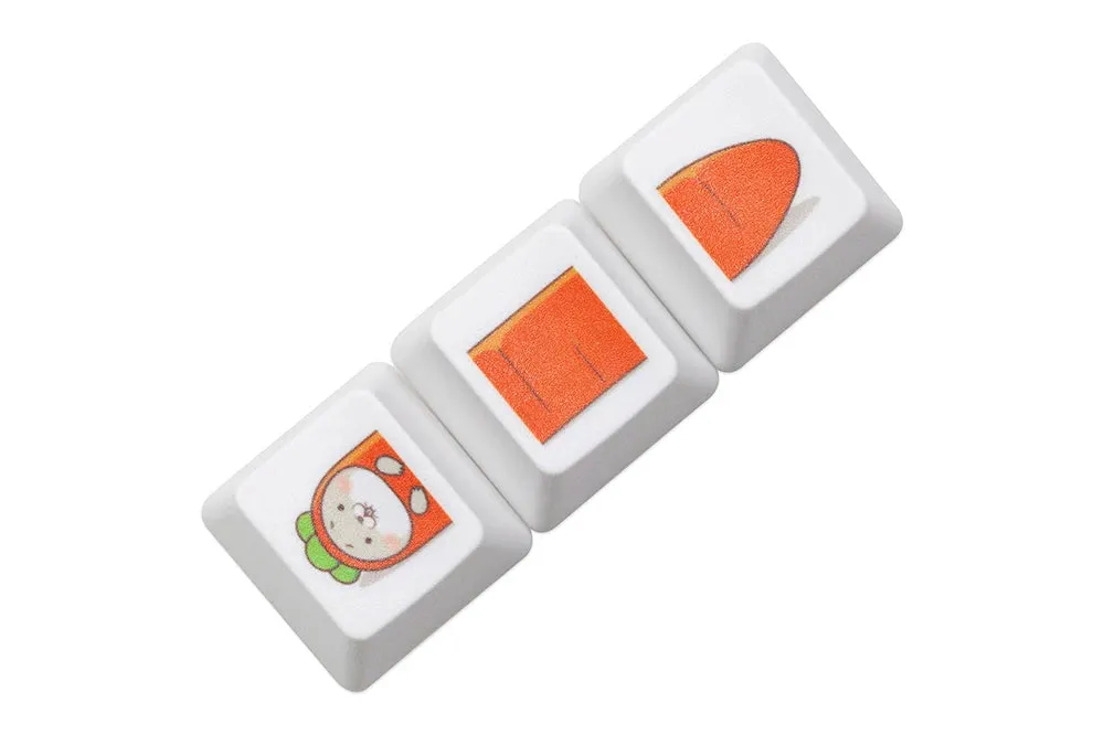 Cute Little Puppy Keycap Meme Keycap Dye Subbed keycaps for mx stem Gaming Mechanical Keyboards OEM Profile R4 Bunny Cat Shark
