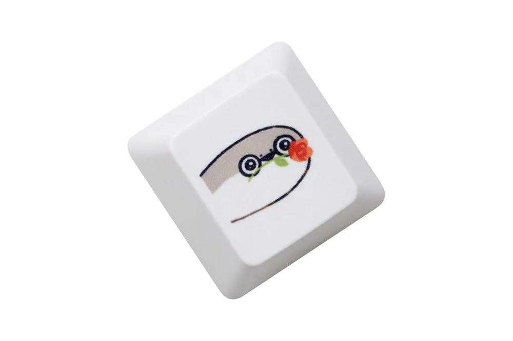 Cute Little Seal Keycap Meme Keycap Dye Subbed keycaps for mx stem Gaming Mechanical Keyboards Funny