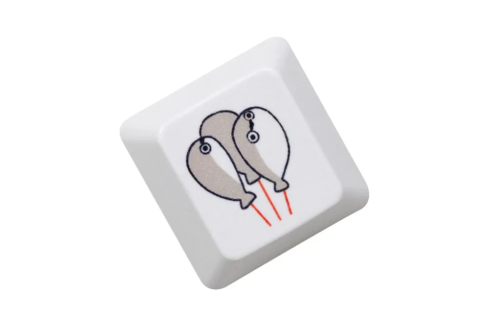 Cute Little Seal Keycap Meme Keycap Dye Subbed keycaps for mx stem Gaming Mechanical Keyboards Funny