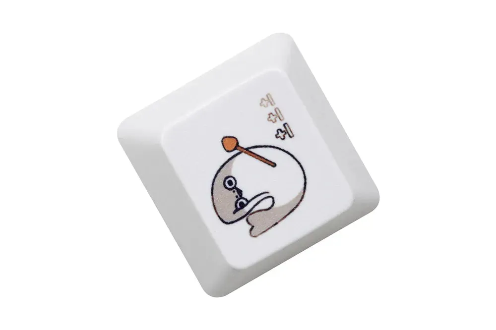 Cute Little Seal Keycap Meme Keycap Dye Subbed keycaps for mx stem Gaming Mechanical Keyboards Funny