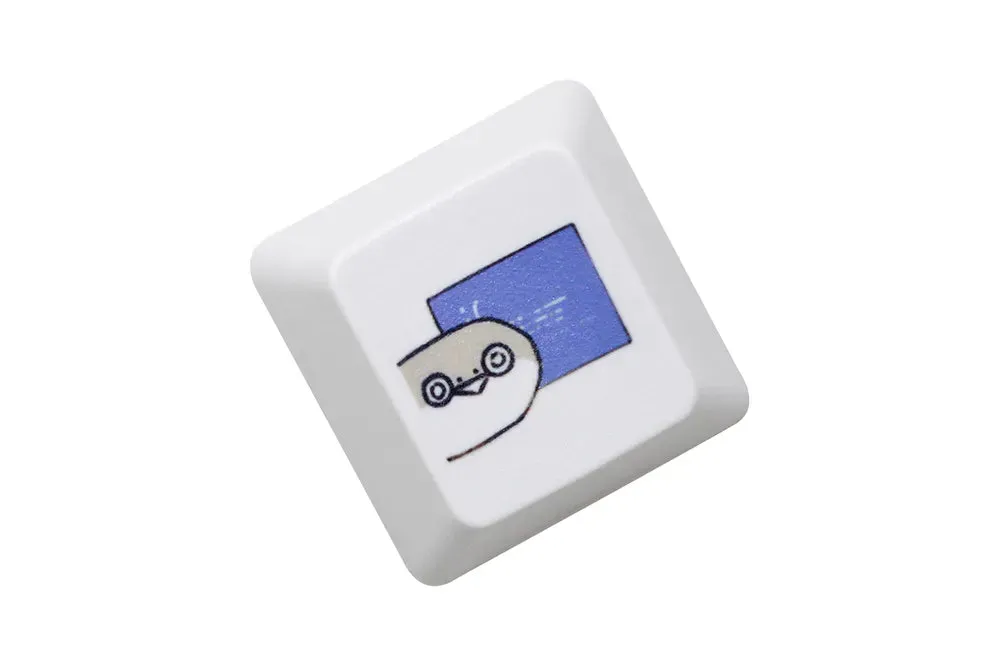 Cute Little Seal Keycap Meme Keycap Dye Subbed keycaps for mx stem Gaming Mechanical Keyboards Funny