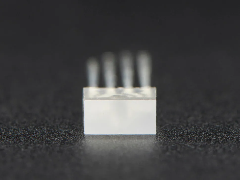 Diffused Rectangular 5mm RGB LEDs - Pack of 10