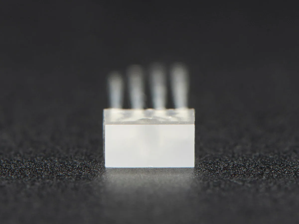 Diffused Rectangular 5mm RGB LEDs - Pack of 10