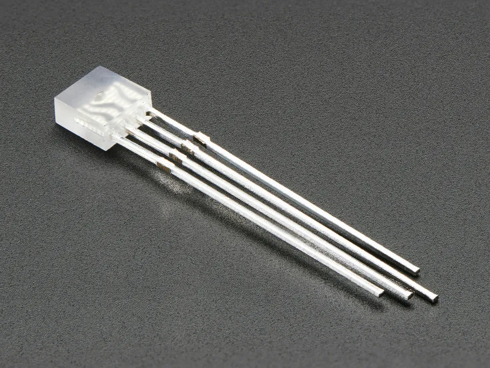 Diffused Rectangular 5mm RGB LEDs - Pack of 10