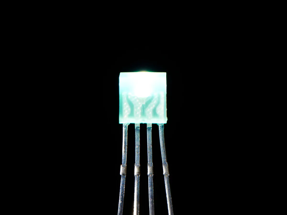 Diffused Rectangular 5mm RGB LEDs - Pack of 10