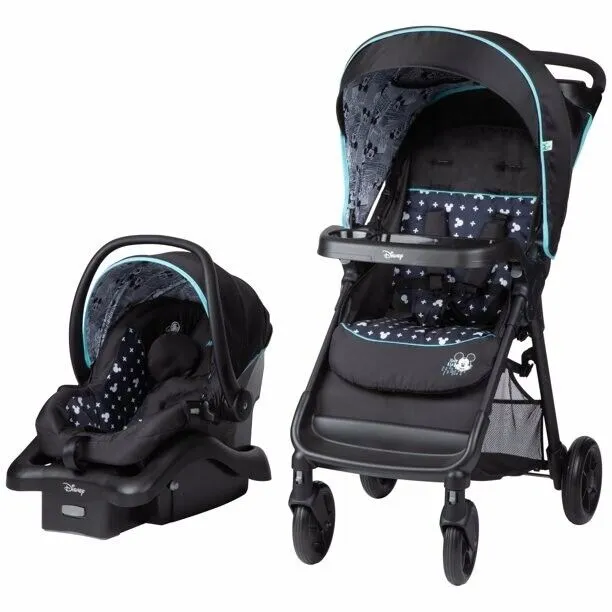 Disney Baby Mickey Mouse with Car Seat Playard Swing High Chair Combo Set Blue