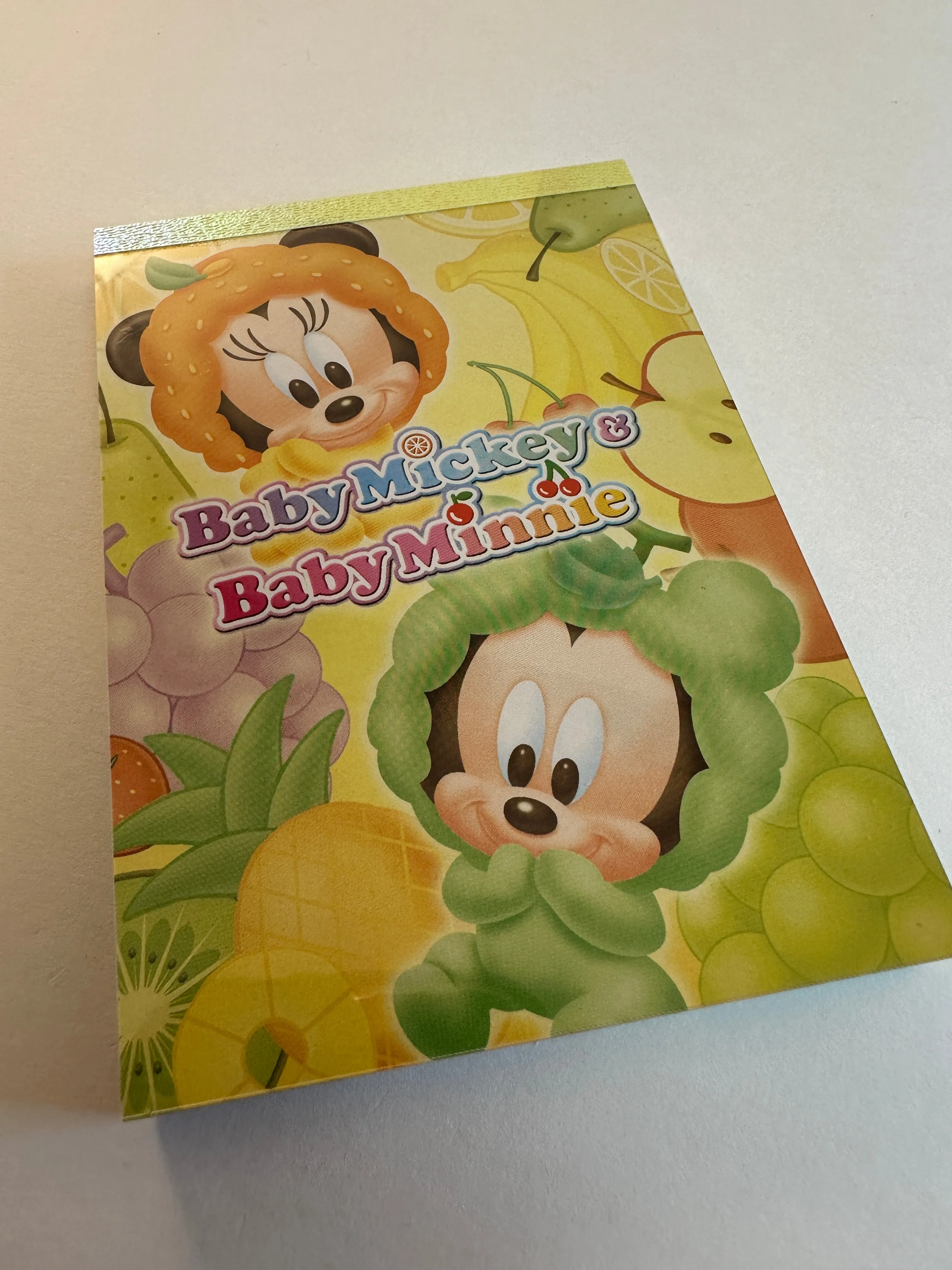 Disney Sun Star Vintage Baby Mickey & Minnie Mouse Rare Medium Memo Pad