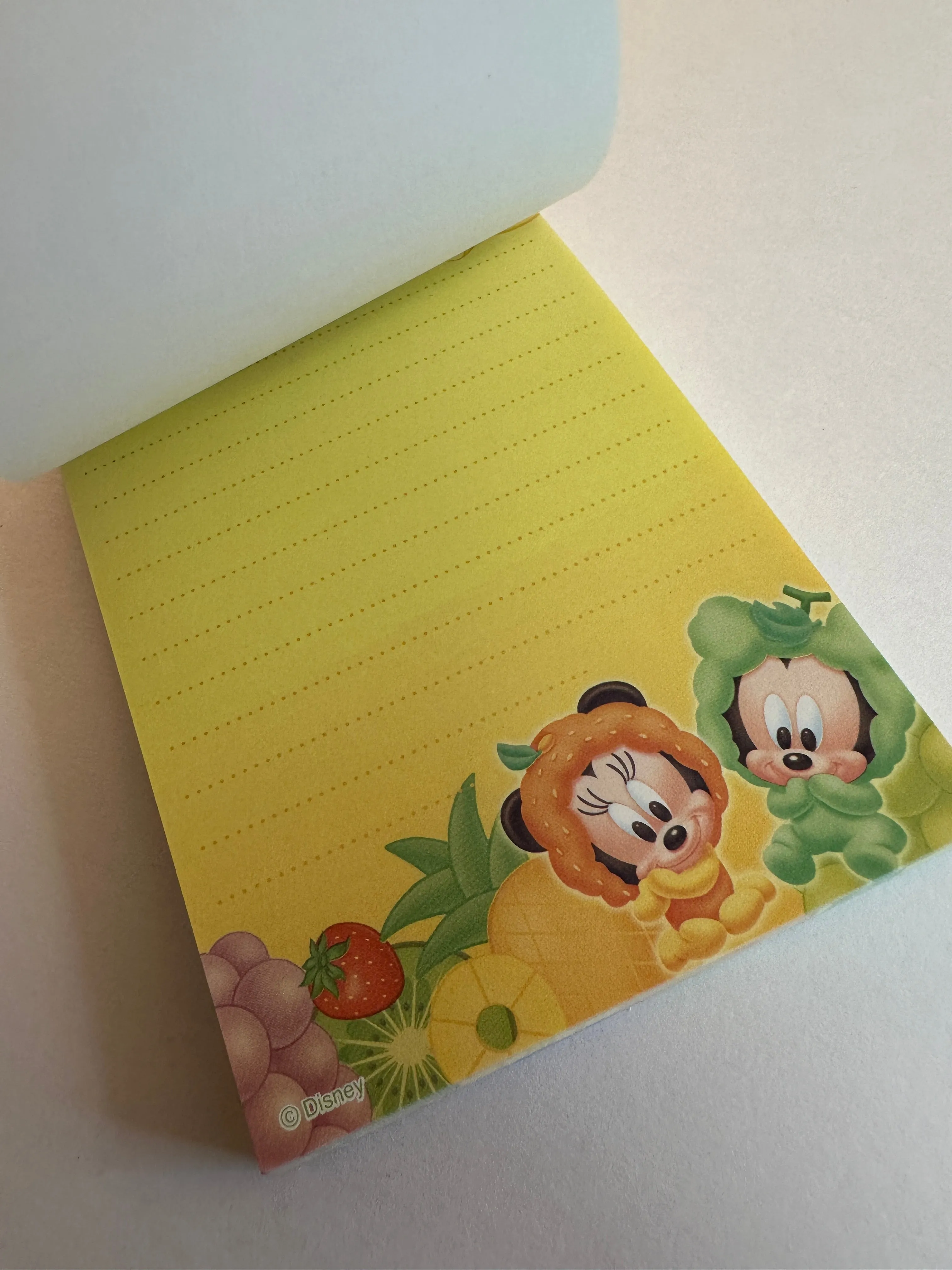 Disney Sun Star Vintage Baby Mickey & Minnie Mouse Rare Medium Memo Pad