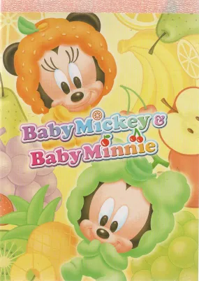 Disney Sun Star Vintage Baby Mickey & Minnie Mouse Rare Medium Memo Pad