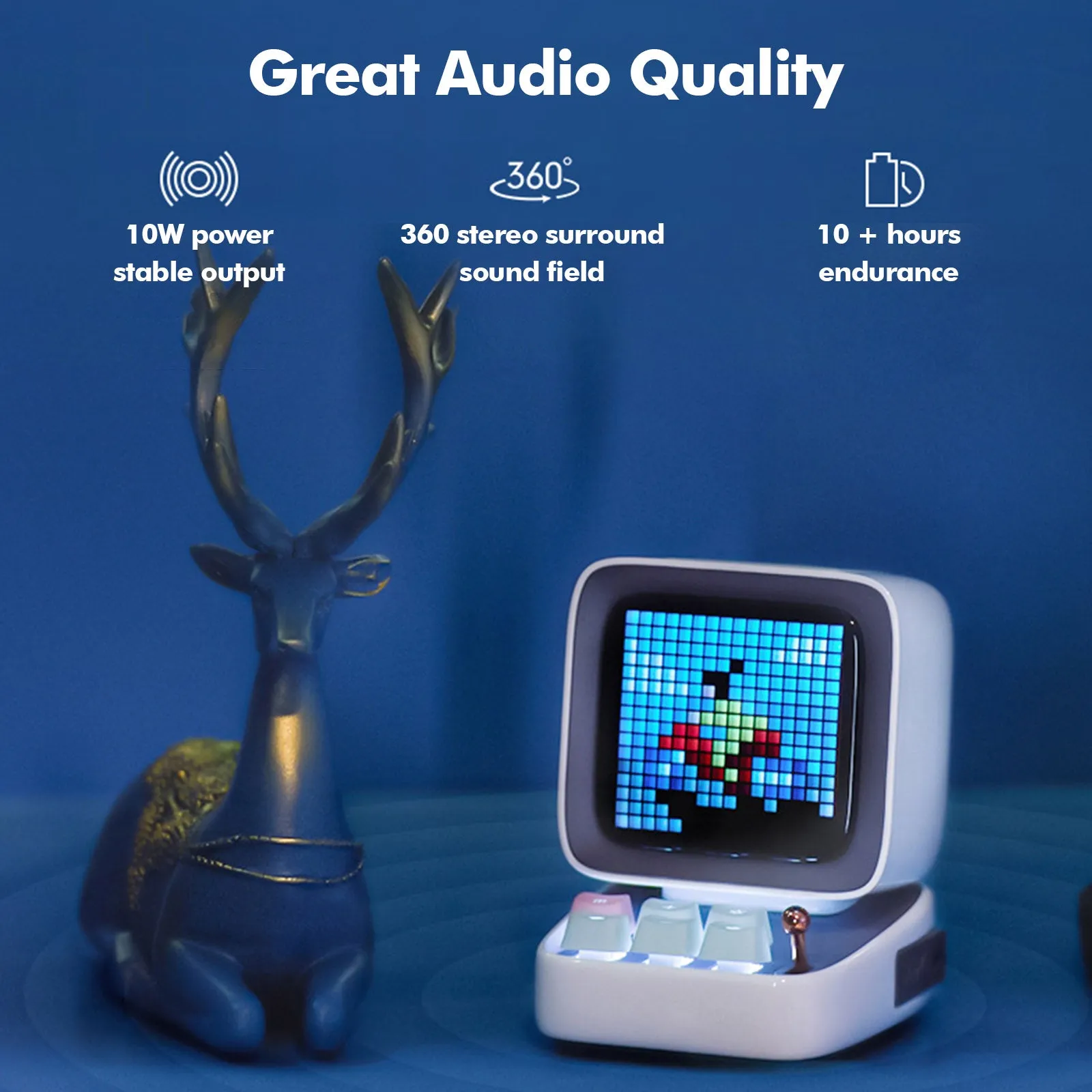 Divoom Ditoo Portable Retro Bluetooth Speaker
